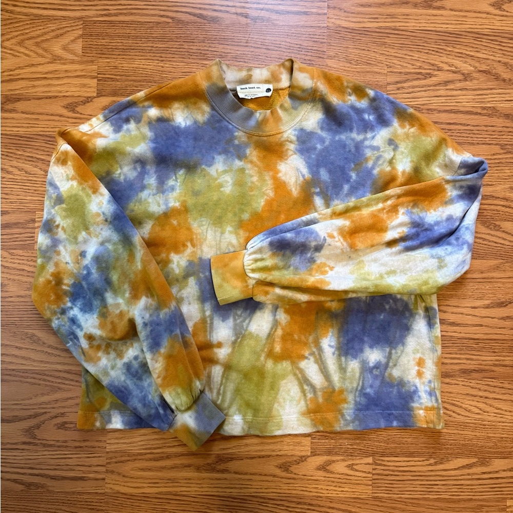 back beat co Recycled Cotton Puff Sleeve Sweatshirt